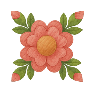 Pencil to Needle Flower Logo